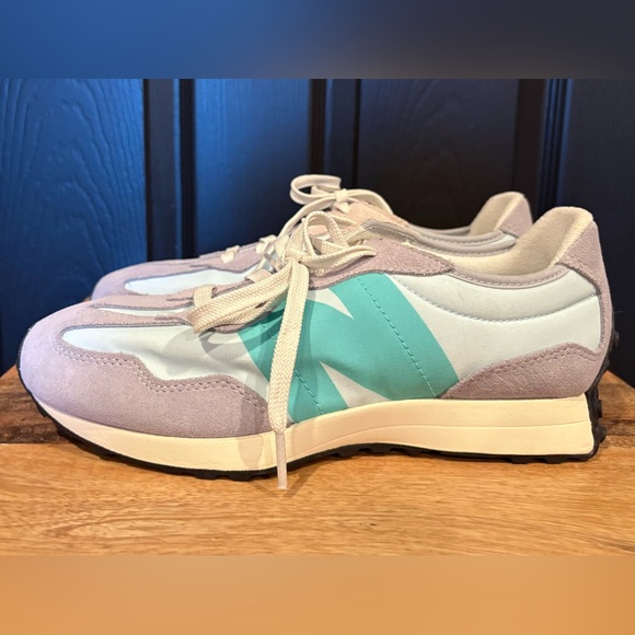 New Balance Gray and Aqua Athletic Shoes - Picture 7 of 10